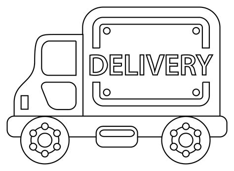 Delivery Truck Coloring Page   Read Download The Truck Coloring Book Pdf Pdf - Delivery Truck Coloring Page