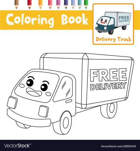 Delivery Truck Coloring Pages Hellokids Com Delivery Truck Coloring Page - Delivery Truck Coloring Page