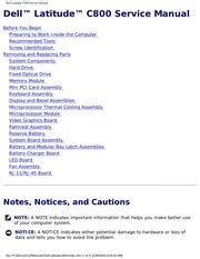 Read Online Dell C800 Users Guide 