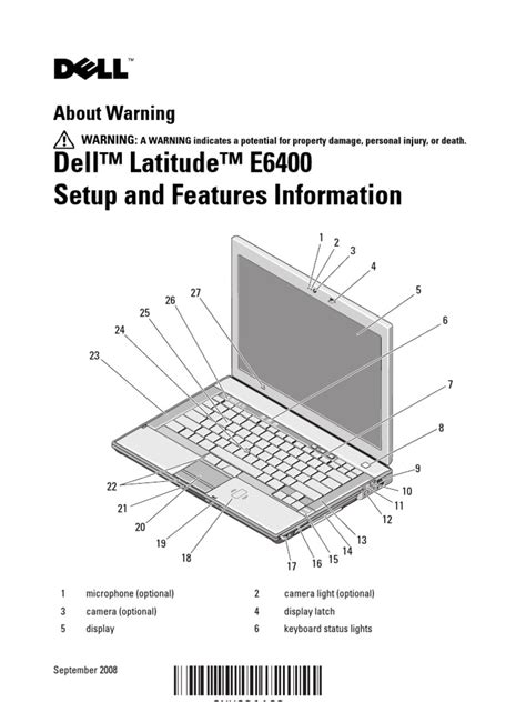 Full Download Dell Latitude E6400 User Guide 
