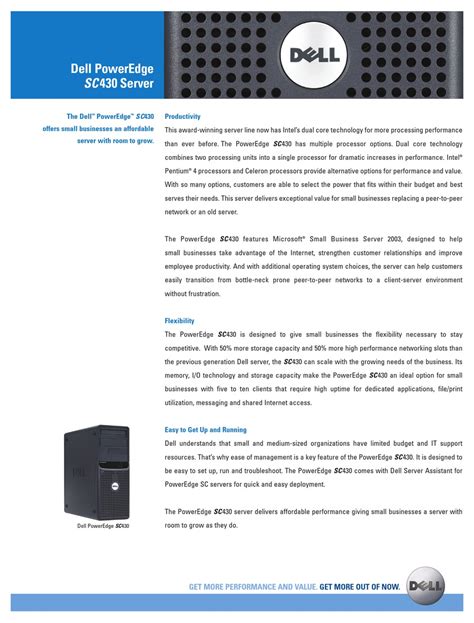 Download Dell Poweredge Sc430 User Guide 