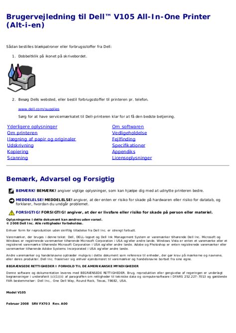 Full Download Dell V105 User Guide 
