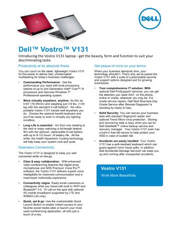 Download Dell Vostro V131 Service Manual 