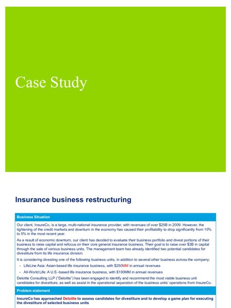 Full Download Deloitte Case Studies With Answers 