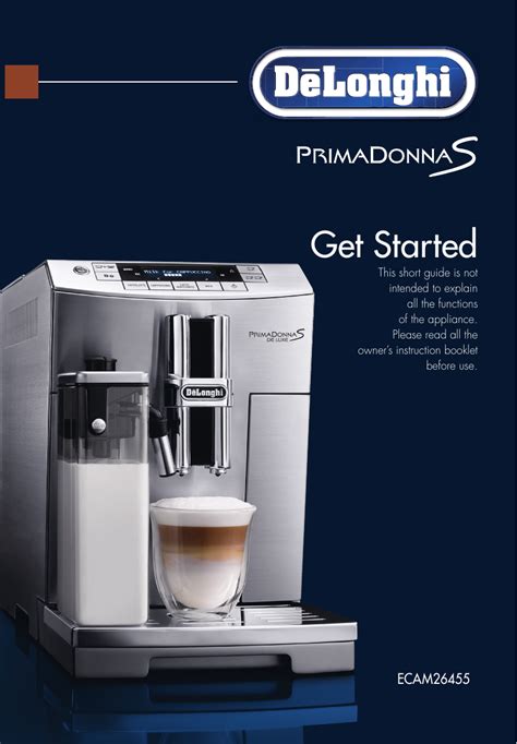 Read Delonghi Primadonna Coffee Machine User Manual Olimax 