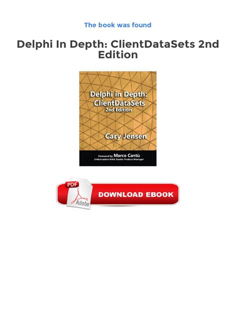 Delphi In Depth Clientdatasets Pdf Book Library