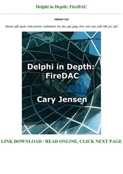 Delphi In Depth Firedac Book Online
