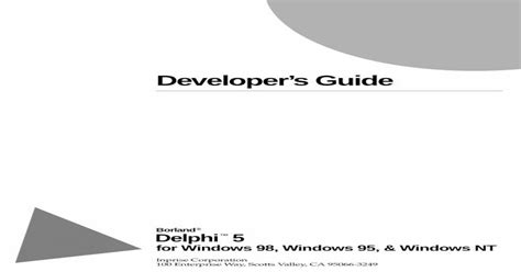 Full Download Delphi 7 For Windows Developers Guide 