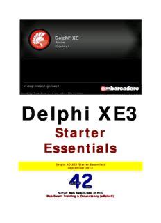 Read Online Delphi Xe Starter Essentials Ebob42 