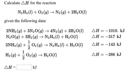 Delta H Of Formation