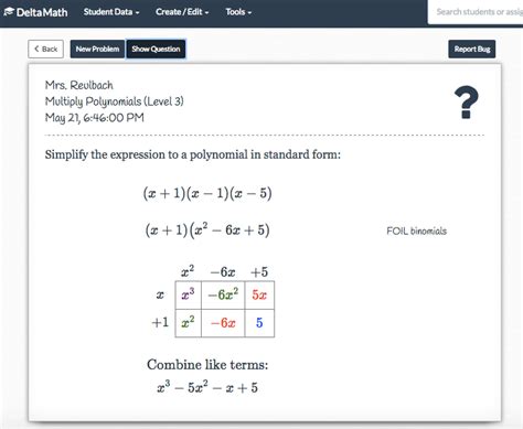 Delta Math Answers Key
