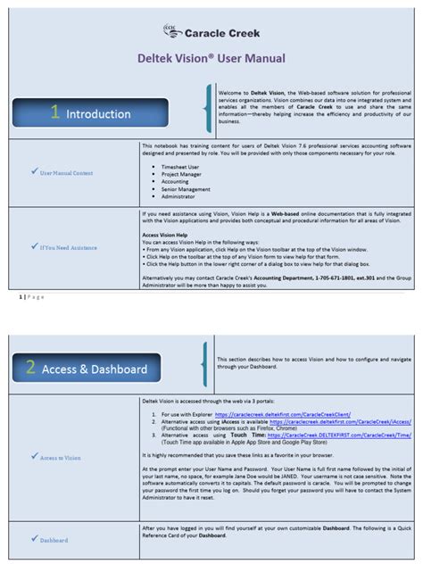 Deltek Help Manual
