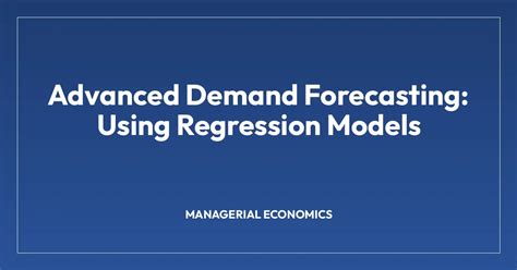Demand Forecasting With Regression Models Cpdf Training