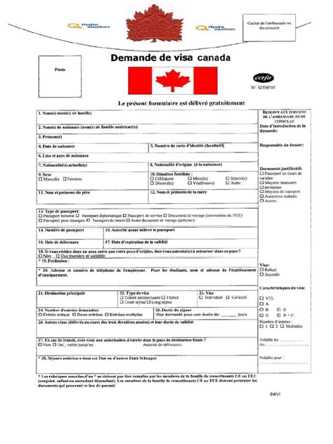 Demande De Visa Canada En Ligne