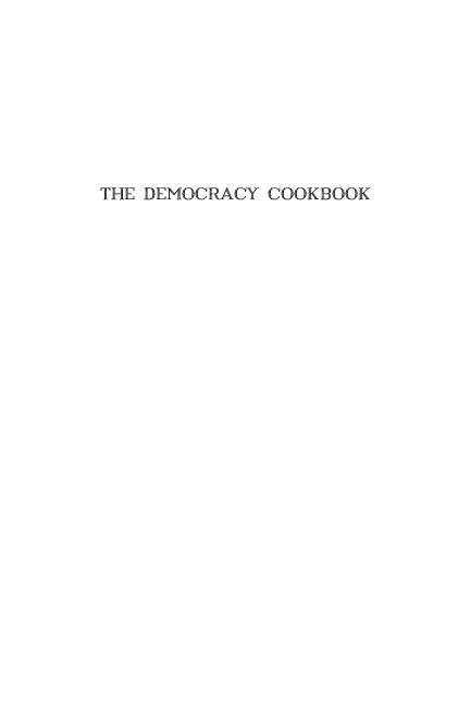 Read Democracy Cookbook Recepies Eng Pdst 