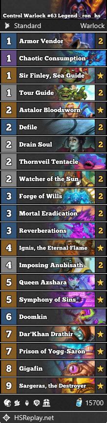 Demon Control Warlock Deck List Kobolds And