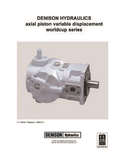 Denison Hydraulics Axial Piston Variable Displacement