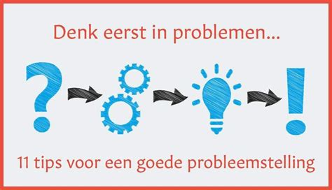 denk in oplossingen niet in problemen