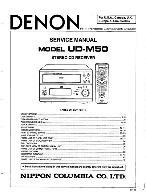 Full Download Denon Ud M50 Repair Manual 