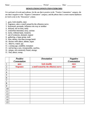 Denotation Connotation Printable 8th 10th Grade Teachervision Connotation 8th Grade Worksheet - Connotation 8th Grade Worksheet