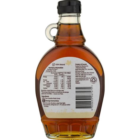 Density Of Maple Syrup