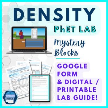 Density Phet Lab Mystery Blocks Self Grading Google Virtual Density Lab Worksheet - Virtual Density Lab Worksheet