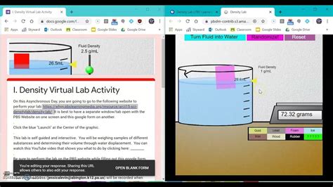Density Virtual Lab Activity Pbs Learning Media Youtube Virtual Density Lab Worksheet - Virtual Density Lab Worksheet