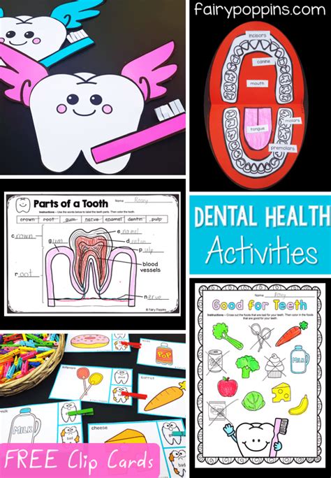 Dental Activities For Kids Fairy Poppins Teeth Activities For Kindergarten - Teeth Activities For Kindergarten