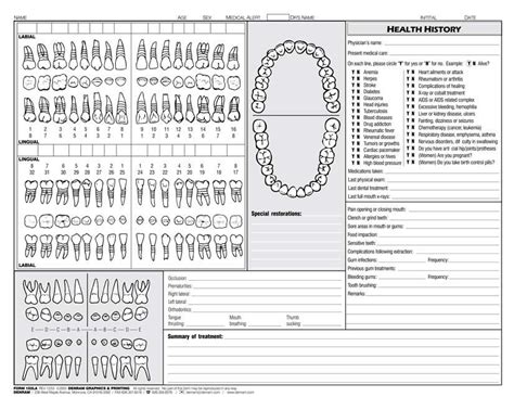 Read Dental Chart Notes Template 