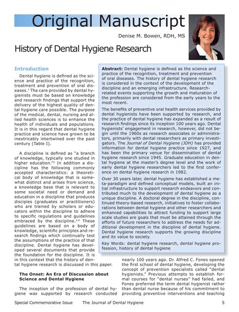 Download Dental Hygienist Research Paper 