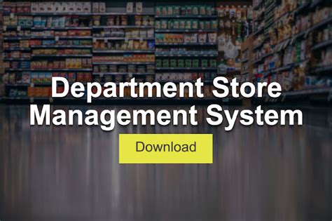 department store management system mini project