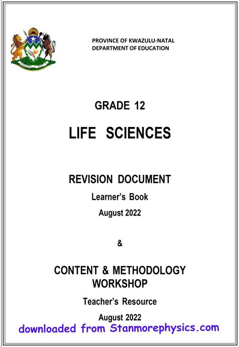 Read Department Of Education Past Papers For Grade 12 Life Sciences Feb March 2014 