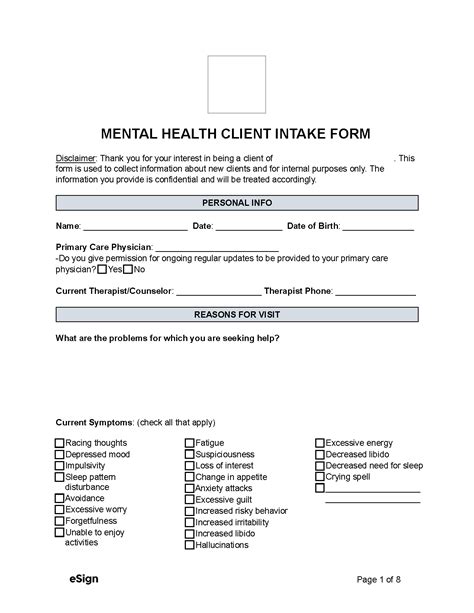 Download Department Of Mental Health Documentation Template 