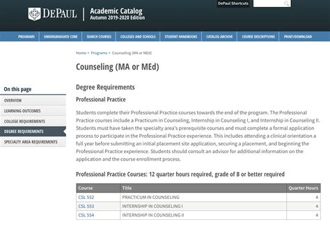 Depaul Academic Catalog