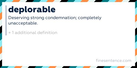 Deplorable Meaning