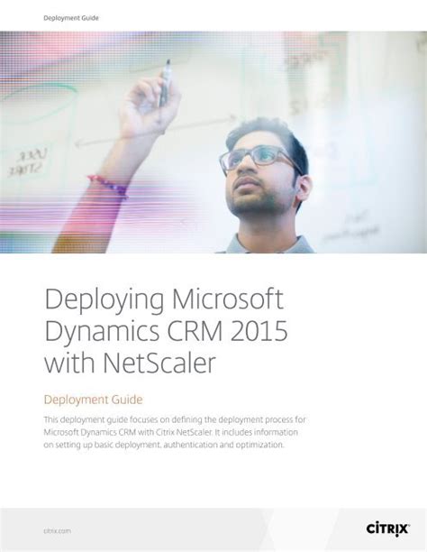 Read Online Deploying Microsoft Dynamics Crm 2015 With Netscaler 
