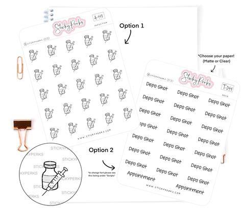 depo shot next appointment cards