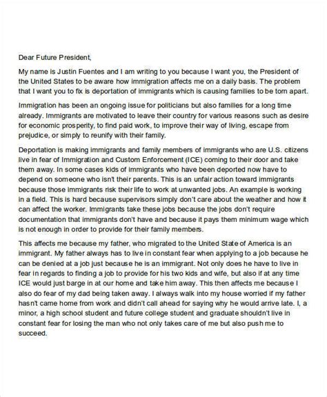 Deportation Letter Sample