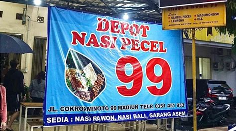 DEPOT NASI PECEL 99：Depot Nasi Pecel 99 Madiun, Sering Jadi Jujukan Mantan Presiden