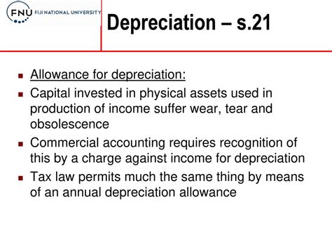 depreciation allowance中文, depreciation allowance中文意思