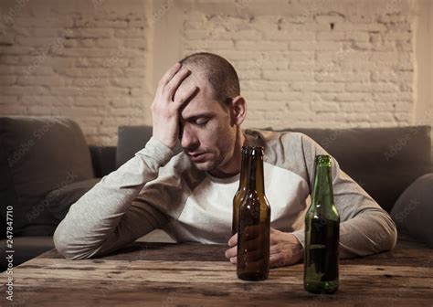 Depressed Drinking Stock Image