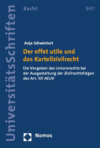 der effet utile in der rechtsprechung des europai