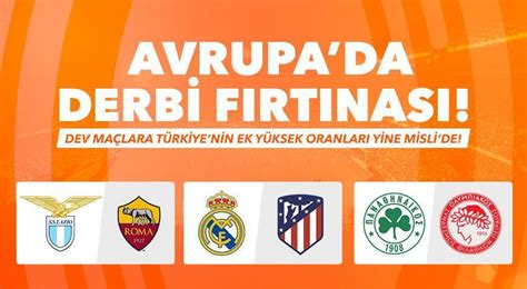 derbi iddaa oranları