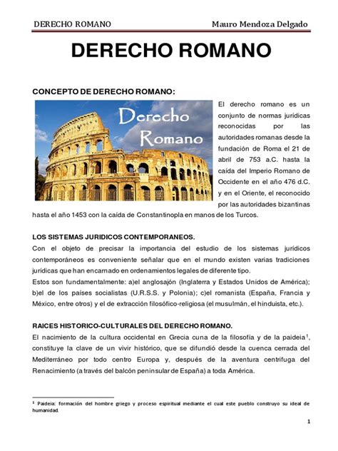 Derecho Romano Pdf