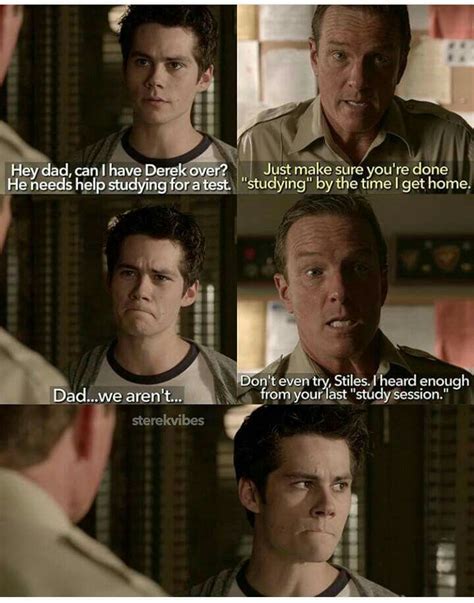 derek and stiles tell his dad there dating