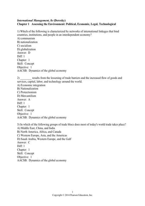 Deresky Final Exam