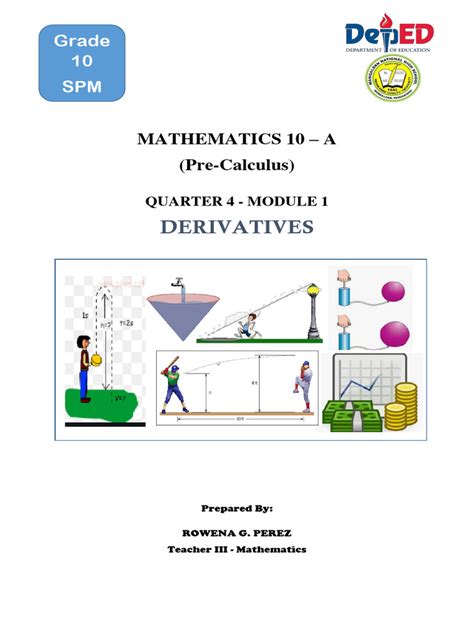 Derivative In Precal