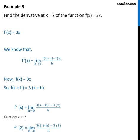 Derivative Of 3x 2