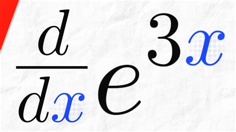 Derivative Of E 3x