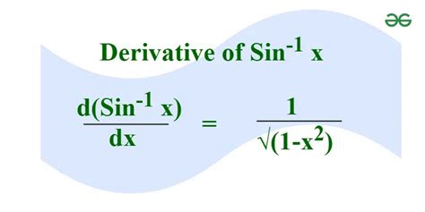 Derivative Of Sin Inverse